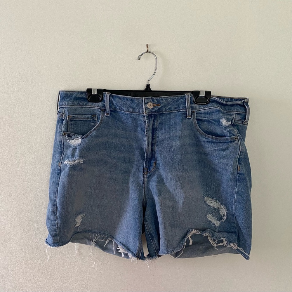 Old Navy Mid-Rise Distressed Jean Shorts
